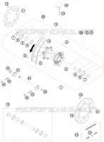 ROUE ARRIERE pour KTM 400 EXC de 2010
