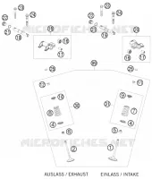 SOUPAPES pour KTM 400 EXC de 2010