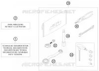 TROUSSE A OUTILS / MANUELS / OPTIONS pour KTM 400 EXC de 2010