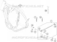 BEQUILLE LATERALE / CENTRALE pour KTM 350 EXC-F SIX DAYS de 2014