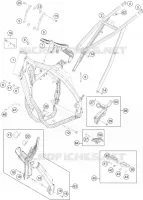 CADRE pour KTM 350 EXC-F SIX DAYS de 2014