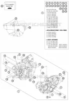 CARTER MOTEUR pour KTM 350 EXC-F SIX DAYS de 2014