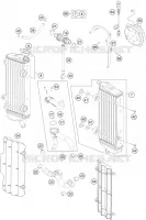 CIRCUIT DE REFROIDISSEMENT pour KTM 350 EXC-F SIX DAYS de 2014