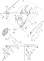 FILTRE A AIR pour KTM 350 EXC-F SIX DAYS de 2014