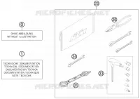 TROUSSE A OUTILS / MANUELS / OPTIONS pour KTM 350 EXC-F SIX DAYS de 2014