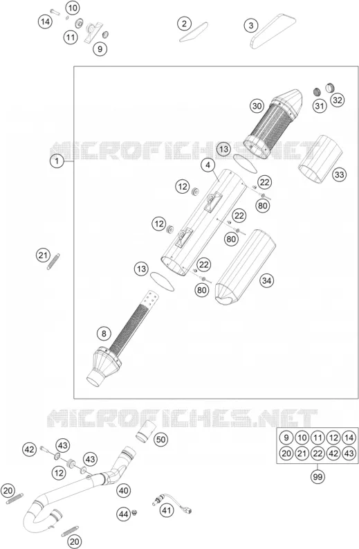 ECHAPPEMENT KTM MOTO 350 2013 EXC-F  350 EXC-F SIX DAYS