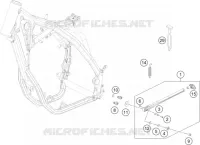 BEQUILLE LATERALE / CENTRALE pour KTM 350 EXC-F de 2015