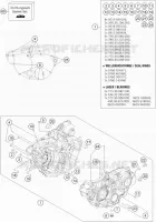 CARTER MOTEUR pour KTM 350 EXC-F de 2015