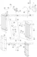 CIRCUIT DE REFROIDISSEMENT pour KTM 350 EXC-F de 2015