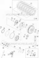 EMBRAYAGE pour KTM 350 EXC-F de 2015