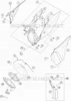 FILTRE A AIR pour KTM 350 EXC-F de 2015