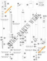 FOURCHE (PIECES) pour KTM 350 EXC-F de 2015
