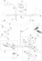 GUIDON / COMMANDES pour KTM 350 EXC-F de 2015