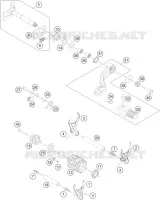MECANISME DE SELECTION DE VITESSES pour KTM 350 EXC-F de 2015