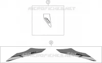 AUTOCOLLANTS pour KTM 350 EXC-F de 2014