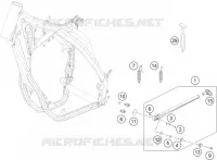 BEQUILLE LATERALE / CENTRALE pour KTM 350 EXC-F de 2014