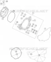 CARTER EMBRAYAGE pour KTM 350 EXC-F de 2014