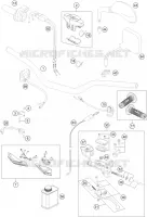 GUIDON / COMMANDES pour KTM 350 EXC-F de 2014