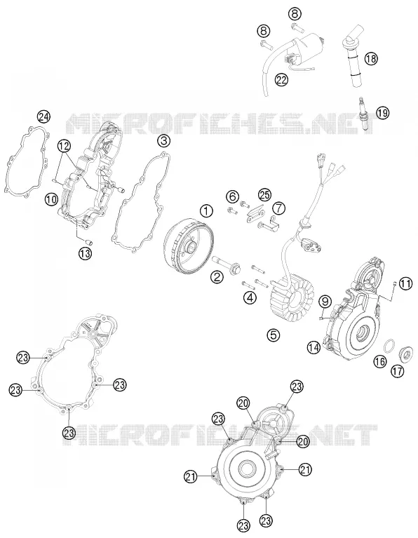ALLUMAGE KTM MOTO 350 2014 EXC-F  350 EXC-F
