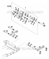 BIELLETTE D'AMORTISSEUR PRO LEVER pour KTM 350 EXC-F 20KW/SUP.COM de 1994