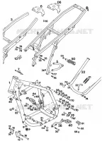 CADRE pour KTM 350 EXC-F 20KW/SUP.COM de 1994