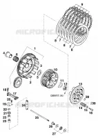 EMBRAYAGE pour KTM 350 EXC-F 20KW/SUP.COM de 1994