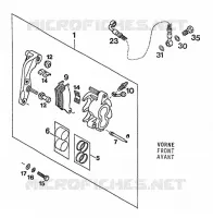 ETRIER DE FREIN AVANT pour KTM 350 EXC-F 20KW/SUP.COM de 1994
