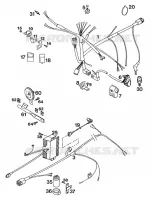FAISCEAU ELECTRIQUE pour KTM 350 EXC-F 20KW/SUP.COM de 1994