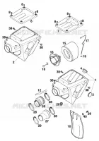 FILTRE A AIR pour KTM 350 EXC-F 20KW/SUP.COM de 1994