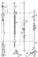 FOURCHE (PIECES) pour KTM 350 EXC-F 20KW/SUP.COM de 1994
