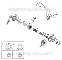 KICK pour KTM 350 EXC-F 20KW/SUP.COM de 1994