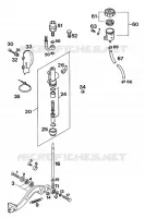MAITRE CYLINDRE DE FREIN ARRIERE pour KTM 350 EXC-F 20KW/SUP.COM de 1994
