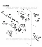 MAITRE CYLINDRE DE FREIN AVANT pour KTM 350 EXC-F 20KW/SUP.COM de 1994