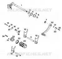 MECANISME DE SELECTION DE VITESSES pour KTM 350 EXC-F 20KW/SUP.COM de 1994