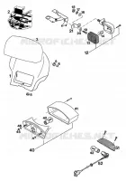 PHARE / FEU ARRIERE pour KTM 350 EXC-F 20KW/SUP.COM de 1994