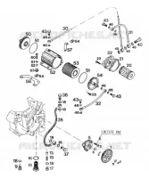 POMPE A HUILE pour KTM 350 EXC-F 20KW/SUP.COM de 1994