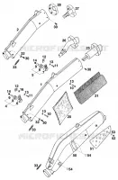 SILENCIEUX D'ECHAPPEMENT pour KTM 350 EXC-F 20KW/SUP.COM de 1994