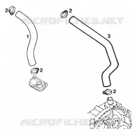 VENTILATION MOTEUR pour KTM 350 EXC-F 20KW/SUP.COM de 1994