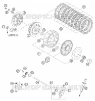 EMBRAYAGE pour KTM 250 EXC SIX-DAYS de 2004
