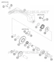 KICK pour KTM 250 EXC SIX-DAYS de 2004