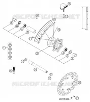 ROUE AVANT pour KTM 250 EXC SIX-DAYS de 2004