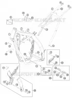 CADRE pour KTM 250 EXC SIX-DAYS de 2011