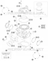 CYLINDRE / CULASSE pour KTM 250 EXC SIX-DAYS de 2011