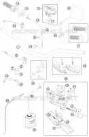 GUIDON / COMMANDES pour KTM 250 EXC SIX-DAYS de 2011