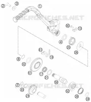 KICK pour KTM 250 EXC SIX-DAYS de 2011