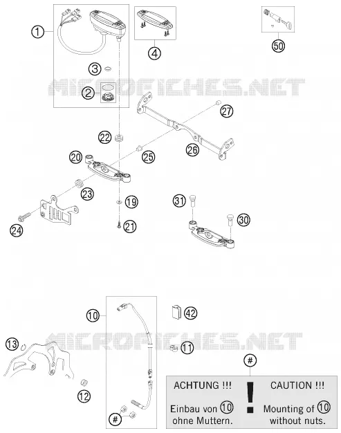 CONTACTEUR A CLE KTM MOTO 250 2011 EXC  250 EXC SIX-DAYS