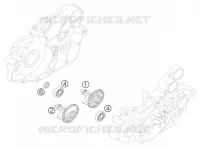 ARBRE D'EQUILIBRAGE pour KTM 250 EXC RACING de 2005