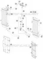 CIRCUIT DE REFROIDISSEMENT pour KTM 250 EXC de 2014