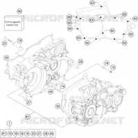 CARTER MOTEUR pour KTM 250 EXC de 2013