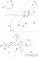 ECHAPPEMENT pour KTM 250 EXC de 2013
